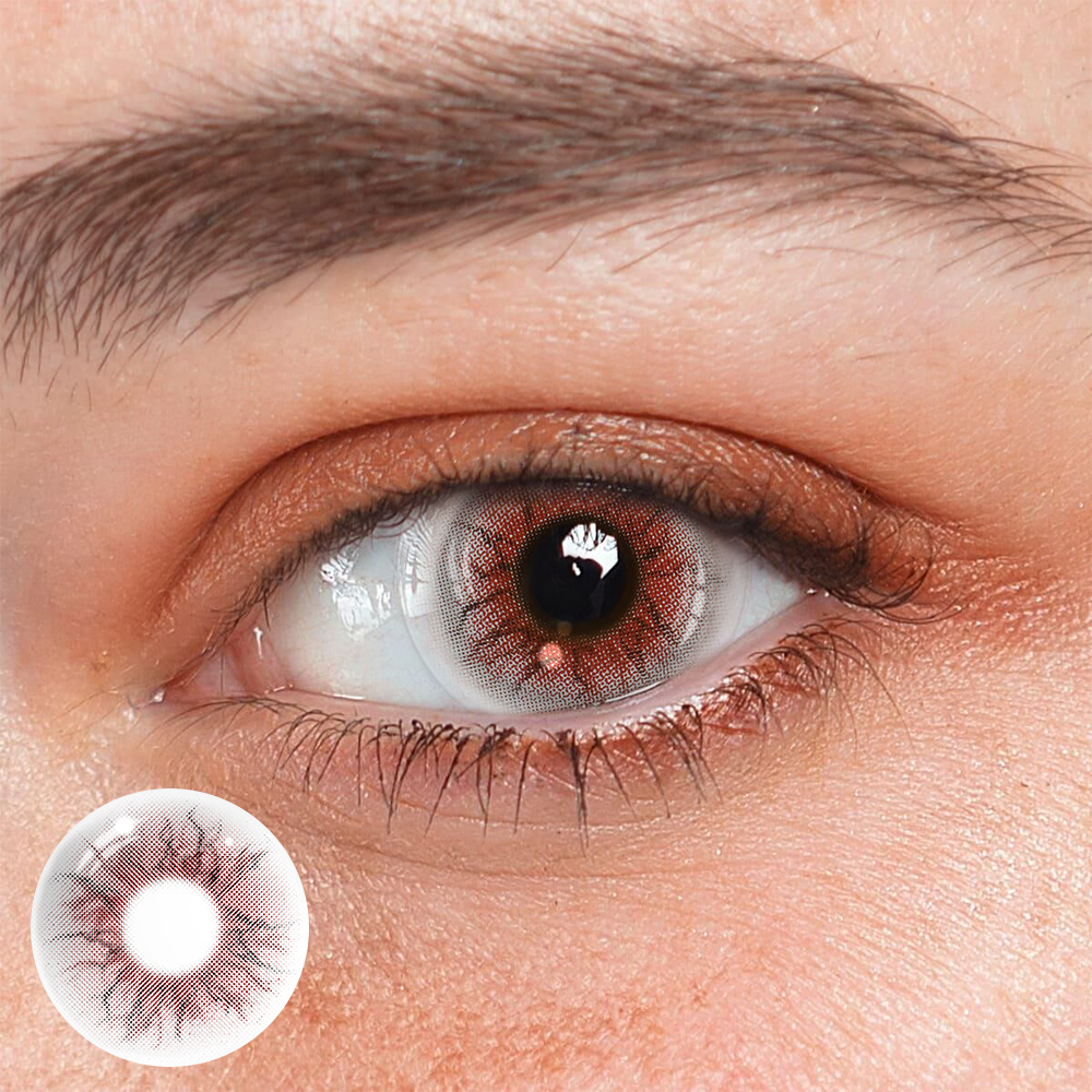 Cosplay Weird Red Coloured Contact Lenses